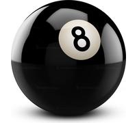 Simple - Boule de billard de remplacement Aramith "Premier" - Numéro 8 en 57,2mm
