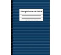 Simple College Ruled Notebook: 110 Pages, 8.27" x 11.69", Matte Finish: Large Single Ruled Composition Book | Clear Lines | Elegant Cham Cover | Perfect for School, Work, and Journaling
