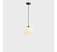 Simple Cream Glass Light Personalised Creative All Copper Chandelierse27 Black Rubbedd Single Head Hanginglamp Dining Table Study Bar Decoration Lighting Fixture/Black