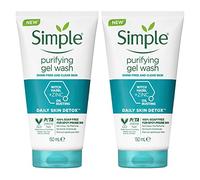 Simple Daily Skin Detox Lot de 2 nettoyants purifiants pour le visage 150 ml