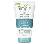 Simple Daily Skin Detox Nettoyant purifiant au thym, zinc et hamamélis pour peaux grasses et sujettes aux imperfections, 6 x 150 ml