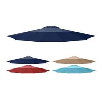 Simple Deluxe Housse de Rechange pour Parasol de marché et d'extérieur de 2,7 m avec 8 Baleines, auvent de 2,7 m, Bleu foncé