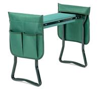 Simple Deluxe Repose-Genoux et siège de Jardin, Tabouret Pliable avec Rembourrage en Mousse EVA Plus épais, Banc Robuste, avec Pochette à Outils, Tablier, Cadeaux pour Le Jardinage en Plein air, la