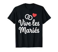 Simple EVJF Belle Tenue Cérémonie Mariage vive Les mariés T-Shirt