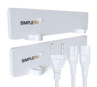 Simple Fix Lot de 2 désodorisants pour mur et salle de bain - Chauffage infrarouge - Sans moisissure - Sans produits chimiques - Chauffage mural infrarouge