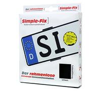 EUFAB 17028 Kit de Fixation pour Les 2 plaques d'immatriculation de Voiture Simple Fix