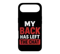 Simple Funny Gym Workout Quote My Back as Left The Chat Coque pour iPhone Air