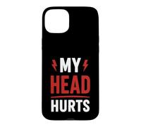 Simple Funny Gym Workout Quote My Head Hurts Coque pour iPhone 15 Plus