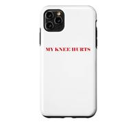 Simple Funny Gym Workout Quote My Knee Hurts Coque pour iPhone 11 Pro Max