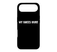 Simple Funny Gym Workout Quote My Knees Hurt Coque pour iPhone Air