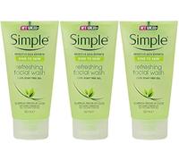 Simple Gel nettoyant visage rafraîchissant 142 ml (lot de 3)
