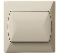 Simple gros bouton plaque murale beige