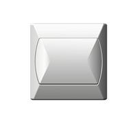 simple gros bouton plaque murale blanc