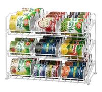 Simple Houseware Organisateur de canettes empilables, Blanc