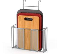 Simple Houseware Organiseur de Porte d'armoire en Maille argentée