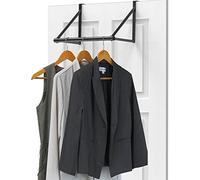 Simple Houseware Tringle à vêtements au-Dessus de la Porte, Noire