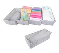 SIMPLE JOY® Organisateur HEMNES (4 compartiments) FileFolding Lot de 4, rangement de tiroir adapté et compatible avec Ikea Commode à langer