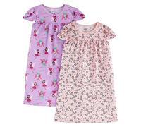 Simple Joys by Carter's 2-Pack Nightgowns, Fée/Impriméanimaux, 6-7 Ans (Lot de 2) Fille
