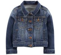 Simple Joys by Carter's Denim Jacket Veste légère en Coton, Délavé Moyen, 4 Ans Bébé Fille