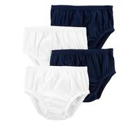 Simple Joys by Carter's Lot de 4 couvre-couches pour bébé fille, bleu marine/blanc, nouveau née