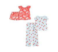 Simple Joys by Carter's Pyjama 4 Pièces En Polyéthylène Fille, Lot de 2, Baie Sauvage/Fleuri, 7 ans