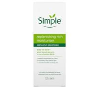 Simple Kind to Skin Replenishing UK’s #1 facial skin care brand* Rich Moisturiser for 12-hour moisturisation 125 ml