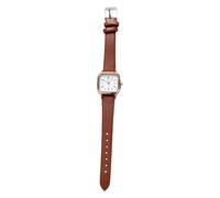 Simple Ladies Frosted Belt Montre numérique pour femme Grand chiffres, marron, taille unique