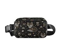 Simple Line Art Of Fox Father S Day Sac banane élégant pour petit homme d'affaires étanche avec sangle réglable pour voyage, vacances, course à pied mariconeras de cintura para hombre