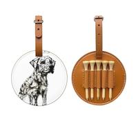 Simple Line Sac de rangement pour tees de golf pour chien Marron Facile à transporter et plus efficace pour jouer au golf