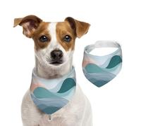 Simple Lines Waves Bandana pour chien et chat 1 pièce Accessoires pour petits chiens