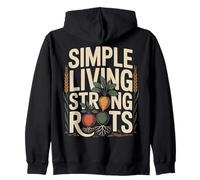 Simple Living Strong Roots Homestead Jardinage Sweat à Capuche