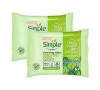 Simple Lot de 25 lingettes nettoyantes pour le visage sensibles