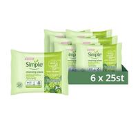 Simple Lot de 6 lingettes nettoyantes pour le visage n°1 au Royaume-Uni