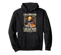 Simple Man Hot Rods et Believe in Jesus Eagle Crest Sweat à Capuche
