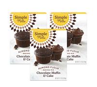 Simple Mills Lot de 3 mélanges de cuisson à base de farine d'amande pour muffins et gâteaux au chocolat, sans gluten, à base de légumes, 325 ml