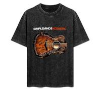 Simple Minds Acoustic Unisex T-Shirt Graphic Top Printed Tee Mens Black Shirt L