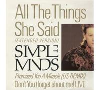 SIMPLE MINDS - ALL THE THINGS SHE SAID 12 INCH (12" SINGLE) UK VIRGIN 1986