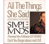 SIMPLE MINDS - All The Things She Said (Ext. Version, 1986) [Import]
