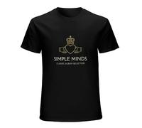 Simple Minds Band Logo Mens Fashion Casual Basic Short Sleeve T-Shirts Size 3XL
