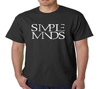 Simple Minds Fashion Unisex 100% Cotton Short-Sleeve T-Shirts Black XXL