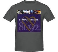 Simple Minds Glittering Prize 8192 Tee Shirts for Men Comfortable Casual Short Sleeve Tops Black 3XL