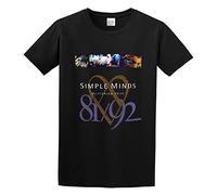 Simple Minds Glittering Prize 8192 Unisex 100% Cotton Short-Sleeve T-Shirts Black M