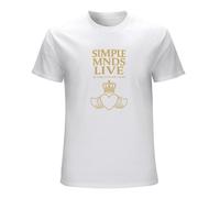 Simple Minds Heart Mens Fashion Casual Basic Short Sleeve T-Shirts Size 3XL