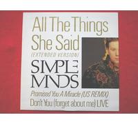 Simple Minds - Simple Minds All TheThings She Said 12" Virgin VS86012 EX/EX 1986 12 inch