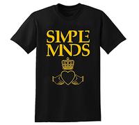 Simple Minds Summer Fashion Unisex 100% Cotton Short-Sleeve T-Shirts Black M