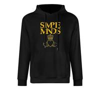 Simple Minds T-Shirt Cotton Men Summer Fashion T-Shirt Graphic Unisex Basic Short Sleeve Cotton Casual T-Shirt Black