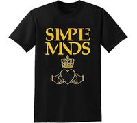 Simple Minds T-Shirt Cotton Men Summer Fashion T-Shirt Graphic Unisex Basic Short Sleeve Cotton Casual Manches Courtes(X-Large)