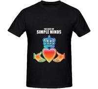 Simple Minds The Best Simple Minds Rock Album Cover Mens Crew Neck Art Tee Black 3XL