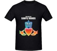 Simple Minds The Best Simple Minds Rock Album Cover Mens Crew Neck Art Tee Manches Courtes(XX-Large)