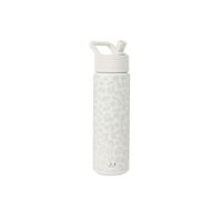 Simple Modern Botella de Agua con Pajita | Bouteille Thermos Isolée en Acier Inoxydable pour Sports et Gymnase | Summit Collection | 650ml | Cream Leopard